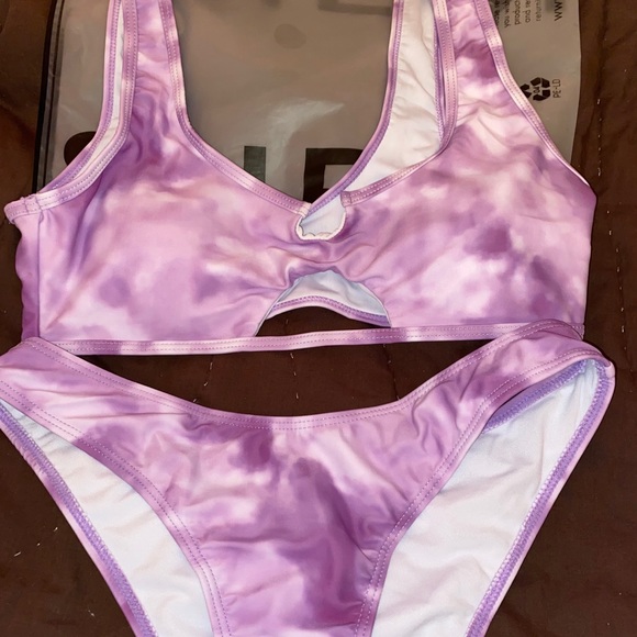 Tie Dye Cut-Out Bikini - Picture 2 of 3